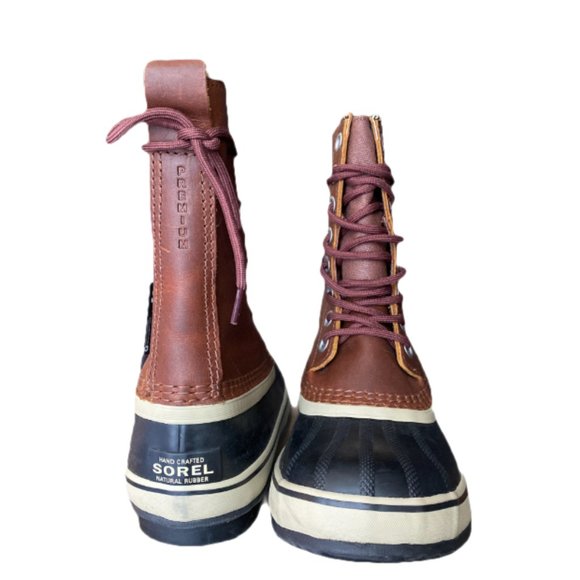 Sorel 1964 Premium LTR Leather Winter Boots Brown - Picture 3 of 10